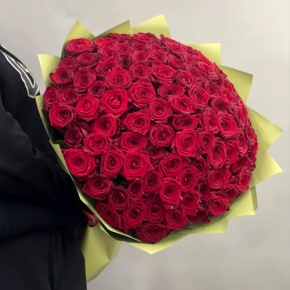 Букет из 101 красной розы (80 см) в Егорьевске