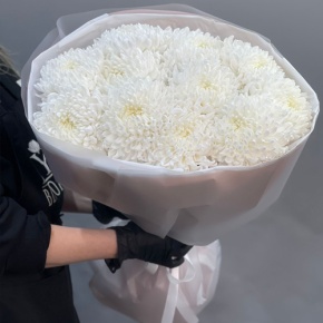 Букет из 11 белых хризантем  в Егорьевске