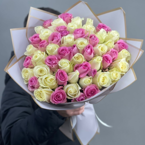 Букет из 51 розы микс  (40 см) в Егорьевске
