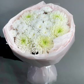 Букет из микса белых хризантем Магнум  в Егорьевске