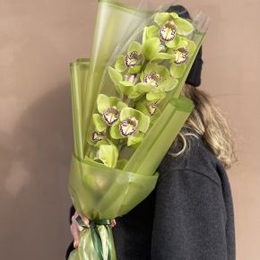 Букет из лаймовой орхидеи в Егорьевске