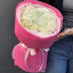 Букет "Гламур" из гортензии и диантусов в Егорьевске