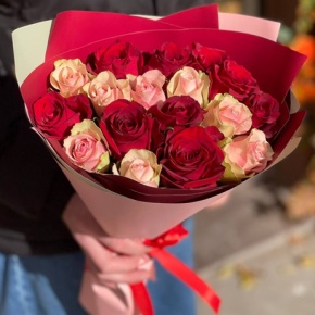 Букет "Вечность" из 15 роз кения (40 см) в Егорьевске