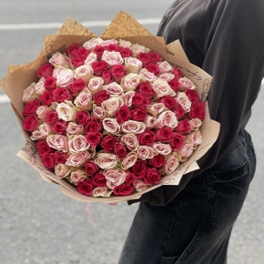 Букет "Амурный" из 101 розы (40 см) в Егорьевске