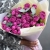 Букет "Малиновый бисквит" из кустовых и пионовидных роз и эвкалипта в Егорьевске