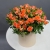 Композиция в шляпной коробке из оранжевых кустовых роз в Егорьевске Композиция в шляпной коробке из оранжевых кустовых роз в Егорьевске