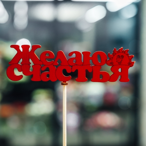 Топпер Желаю Счастья в Егорьевске