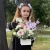 Композиция с георгинами на 1 сентября в белом ящике в Егорьевске