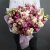 Букет "Сладкая жизнь" из кустовых пионовидных роз и эустом в Егорьевске