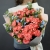 Букет "Фортуна" из коралловых роз и оксипеталума в Егорьевске