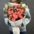 Букет "Фортуна" из коралловых роз и оксипеталума в Егорьевске