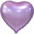 Сердце сиреневое фольгированный шар с гелием (45 см) в Егорьевске