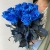 15 синих LUX роз Эквадор (70 см) в Егорьевске