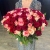 Букет 151 роза красный микс (50 см) в Егорьевске